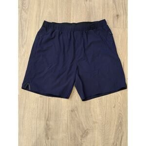 Rhone Men's Swift Short Size Medium Lined Blue 7” Inseam Workout Gym
